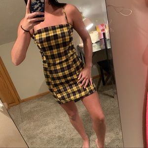 NWT plaid skater dress